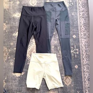 Alo Yoga 3-Pack Bottom Legging and Short Bundle